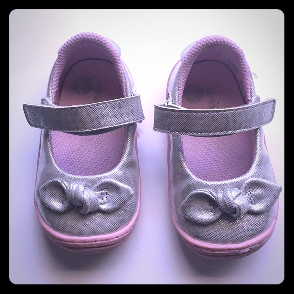 Stride Rite Mary Jane Silver